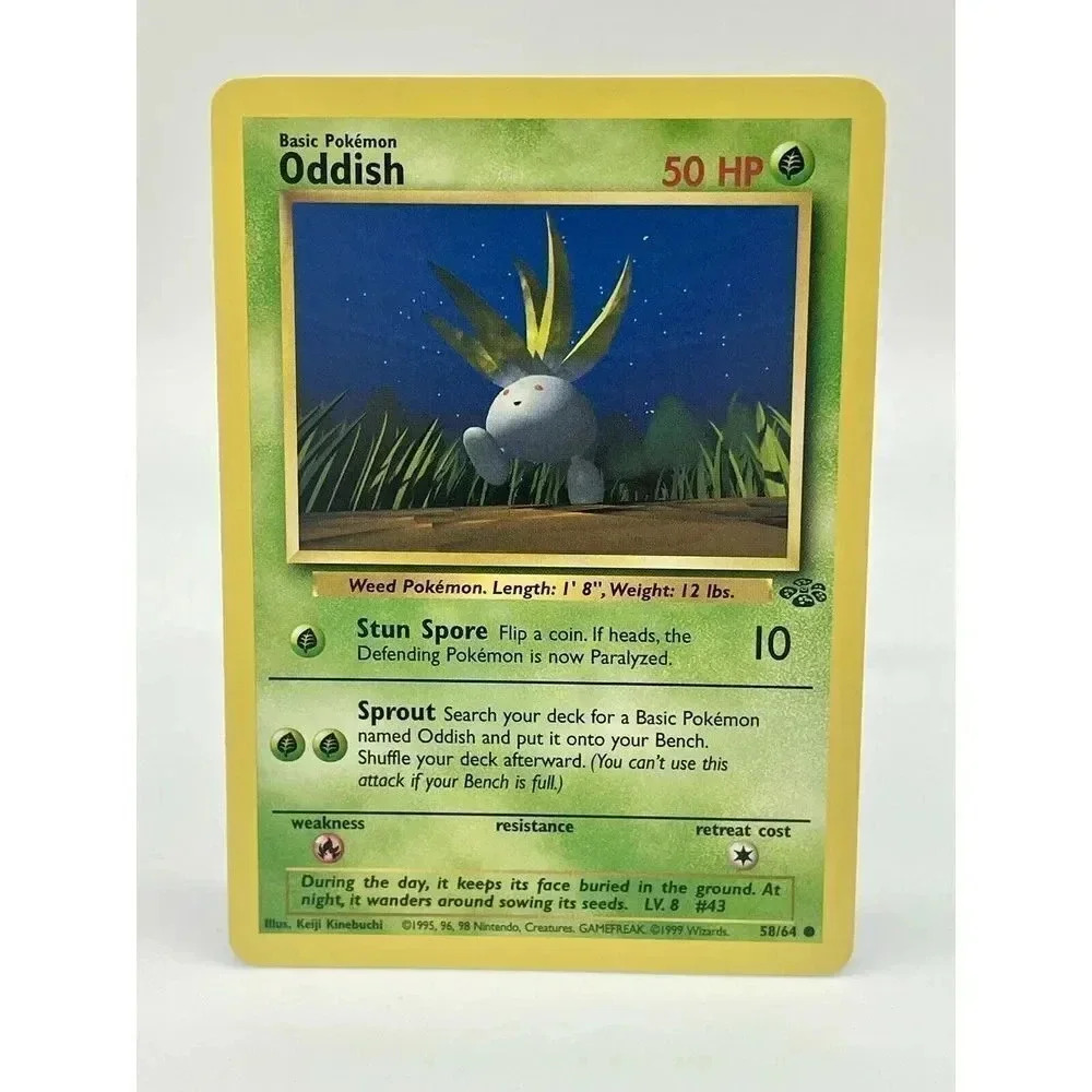 Pokemon Oddish 58/64‎ Jungle Set Common Vintage 1999 Non Holo WOTC NM
